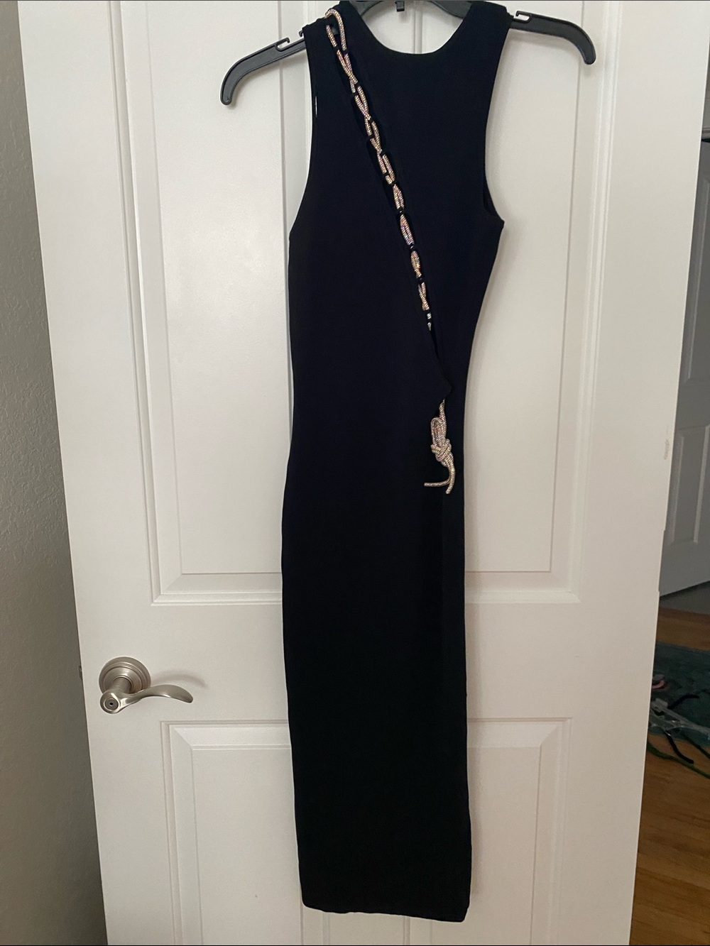 The Vintage Shop Black Maxi Dress with Braided Accent